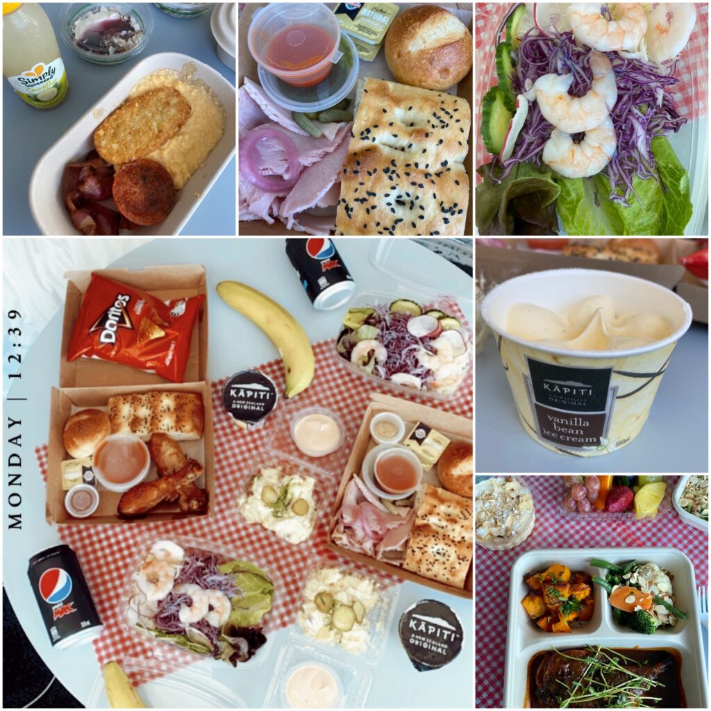 new zealand managed isolation: collage of meals at m social hotel in auckland