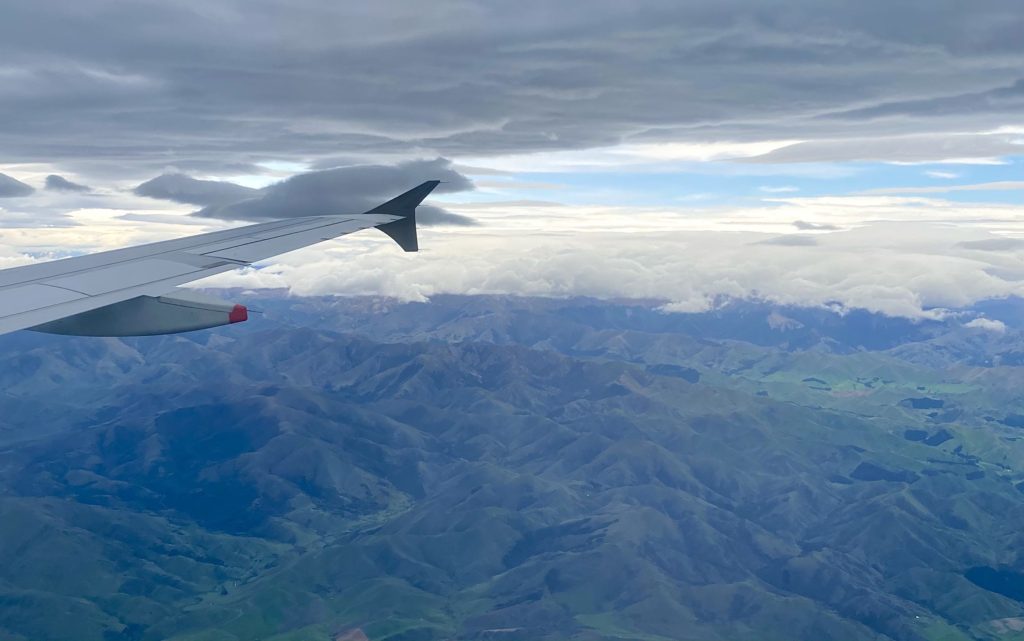 New Zealand's Managed Isolation: flight to Auckland